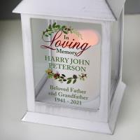 Personalised In Loving Memory White Lantern Extra Image 3 Preview